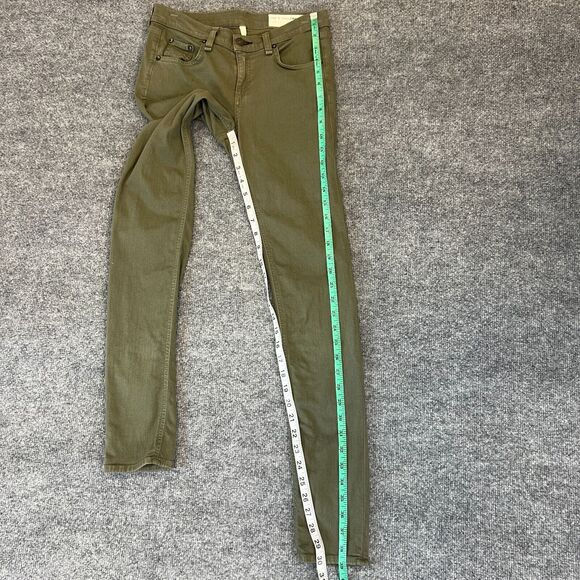 Rag & Bone Skinny Jeans Womens 26 Army Green Super Stretch Mid Rise Denim - Picture 7 of 11